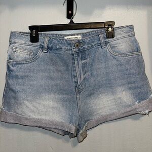 Women's Blue Denim Shorts